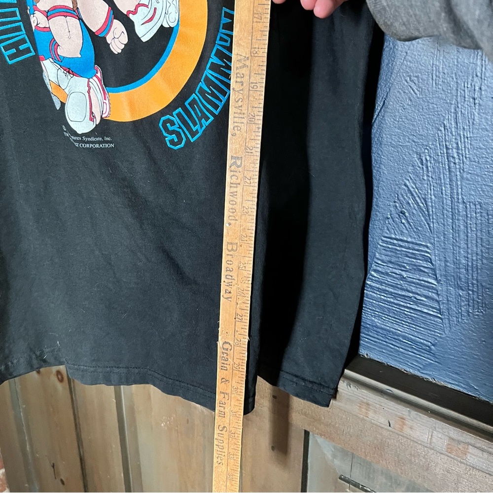 Popeye Olive Oyl Cartoon T Shirt Single Stitch Double Side Graphic XL - Picture 6 of 9